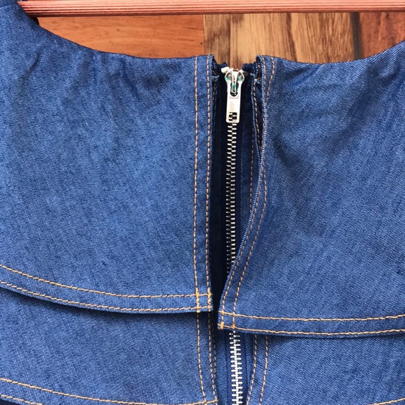 Denim Ruffled Mini - Picture 3 of 5